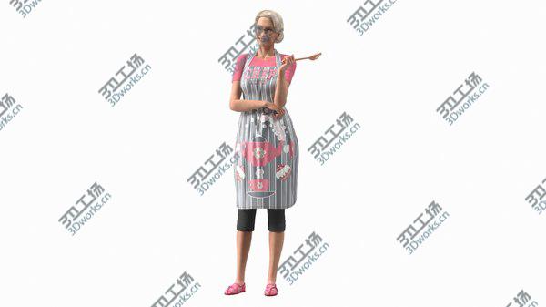 images/goods_img/20210312/Smiling Elderly Woman Wearing Apron model/3.jpg